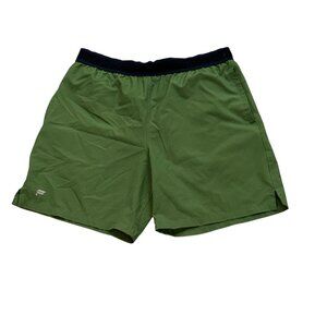 Fabletics The Fundamental Short 7" Medium Green Athletic Running Gym Unlined